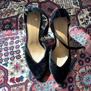 Soludos Collette Heels (black velvet)